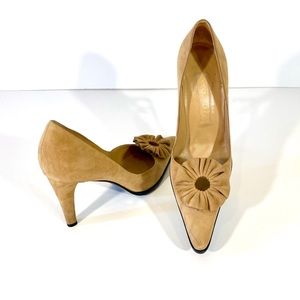 SERGIO ROSSI Women’s Brown Tan Suede Pumps Size 7